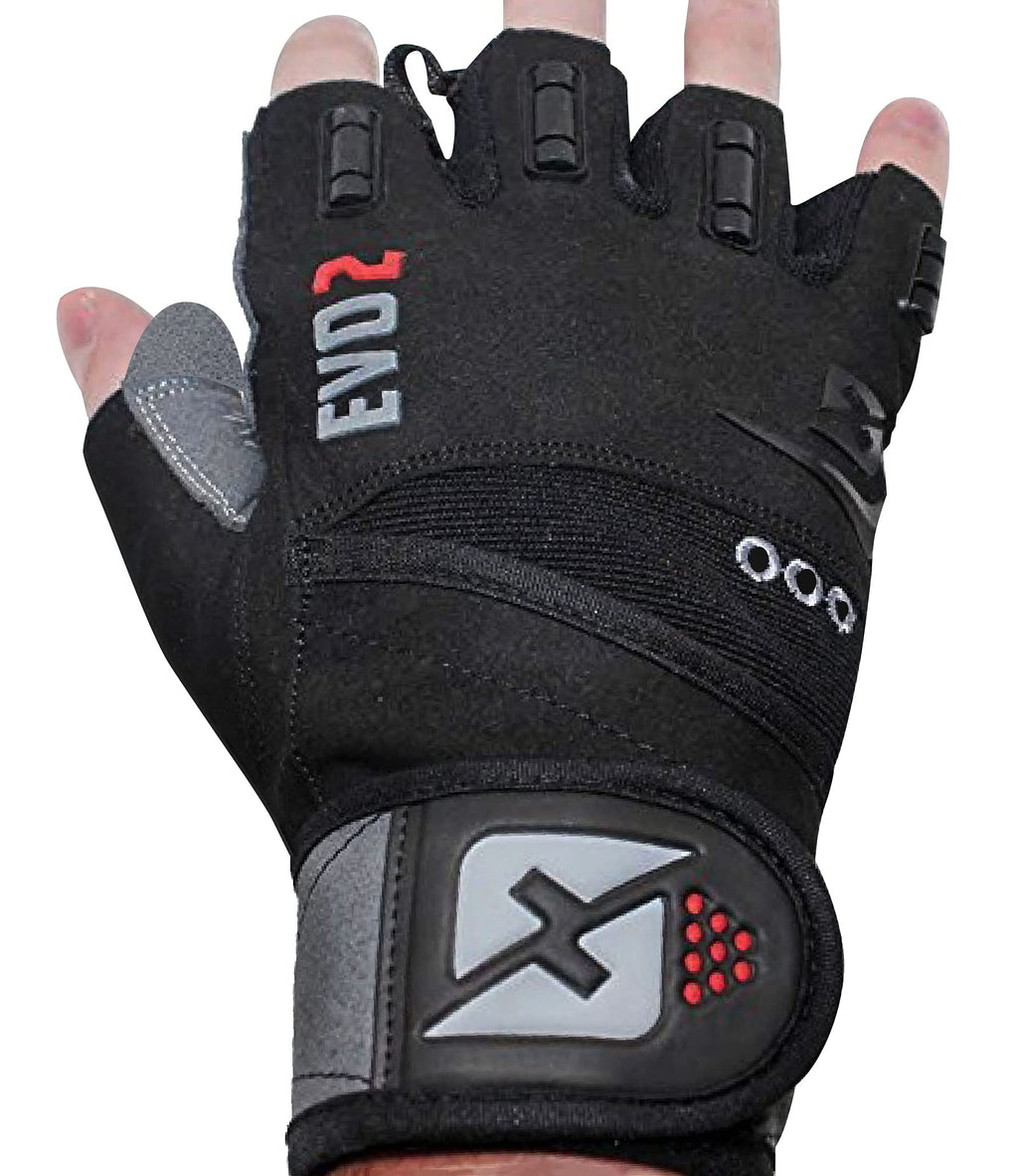 Skott 2020 Evo 2 Weightlifting Gloves With Integrated Wrist Wrap Support-Double Stitching For Extra Durability-Get Ripped With T