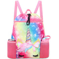 RHCPFOVR Unicorn Drawstring Backpack for Kids - Drawstring Bags for Girls Swim Bag for Beach Swimming Pool Lightweight Draw Stri
