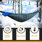 Ultralight Hammock Underquilt For Camping Backpacking, Ayamaya 3 Season Under Quilt Uq For Single Person Hammock Warm Under Blan
