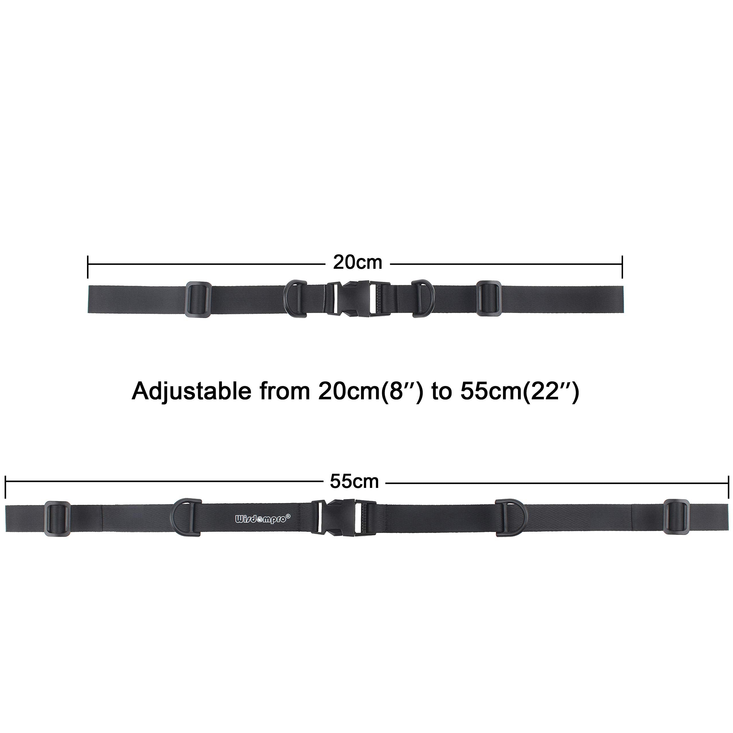 Wisdompro Backpack Chest Strap, Heavy Duty Adjustable Backpack Sternum Strap Chest Belt With Quick Release Buckle For Hiking And