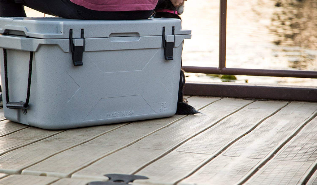 Bison Coolers Gray 50 Quart Cooler  Made In The Usa