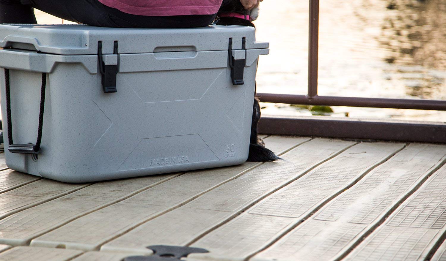 Bison Coolers Gray 50 Quart Cooler  Made In The Usa