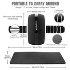 Ab Roller Wheel, 10-In-1 Ab Exercise Wheels Kit With Resistance Bands, Knee Mat, Jump Rope, Push-Up Bar - Home Gym Equipment For