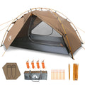 Night Cat Backpacking Tent 2 Person Lightweight Camping Tent With Foldable Pole, Lightweight Fast Setup Double Layers Waterproof