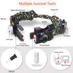 Nvioasport 20 In 1 Paracord Bracelet, Survival Whistle, Perfect For Camping, Hiking,Survival Bracelet