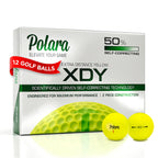 Polara Golf Xd Yellow Extra Distance Balls, Reduces Hooks And Slices, Pack Of 12