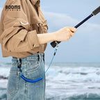 Booms Fishing T01 Coiled Lanyards 3 Packs 79 Blue, Retractable Lanyard Saltwater, Safety Gear Tether For Tools, Rods, Pliers And