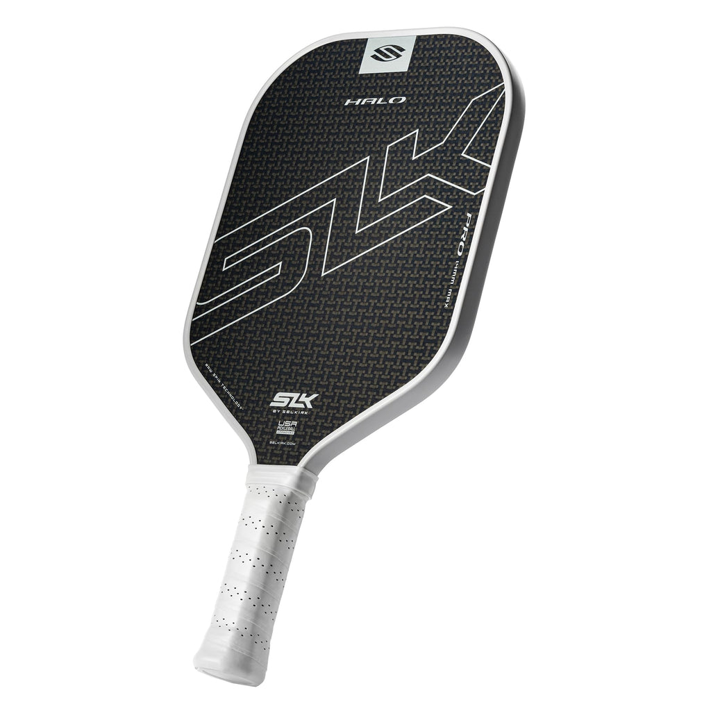 Selkirk Slk Halo Pro Max Pickleball Paddle | Raw Carbon Fiber Pickleball Paddle With A Rev-Core Power Polymer Core | The Pickleb