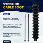 Five Oceans 8-Inch Line Steering Cable Boot - Fo2045