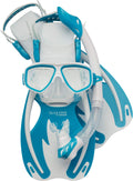Cressi Rocks Kids Set, Whitelight Blue, Sm