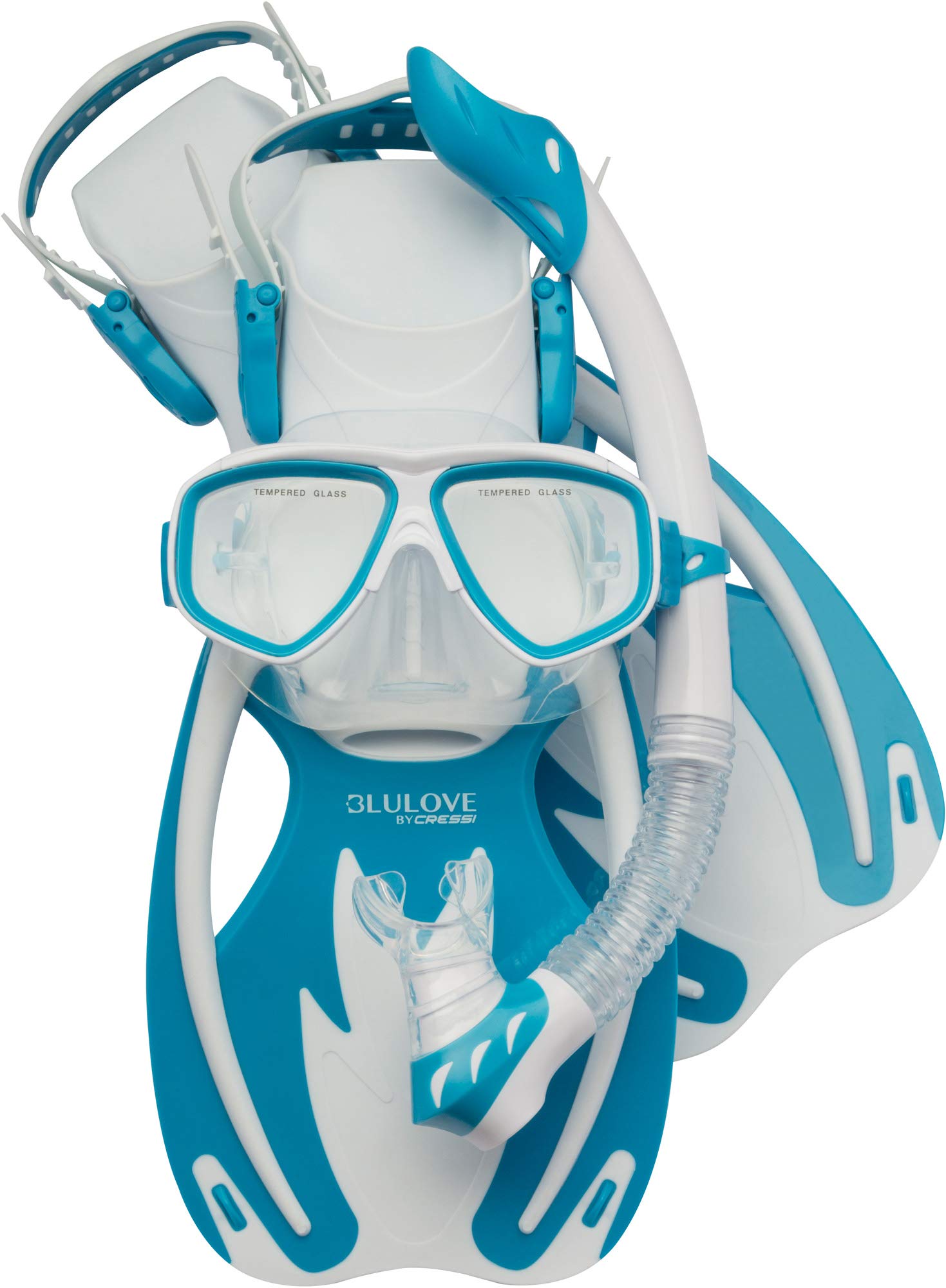 Cressi Rocks Kids Set, Whitelight Blue, Sm