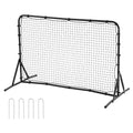 Vevor Soccer Rebound Trainer, 6X4Ft Iron Soccer Training Equipment, Sports Football Rebounder Wall, Double-Sided Rebounding Net,