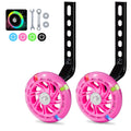 PRUNUS Flash BIKE Training Wheels for 12 14 16 18 20 Inch.Training Wheels for Kids Bike is Heavy Duty.Bicycle Training Wheel is 