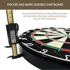 Pennpliy Bristle Dart Board Set For Adults, Professional 18'' Steel Tip Outdoor Dartboard Set, High-Grade Compressed Sisal Metal