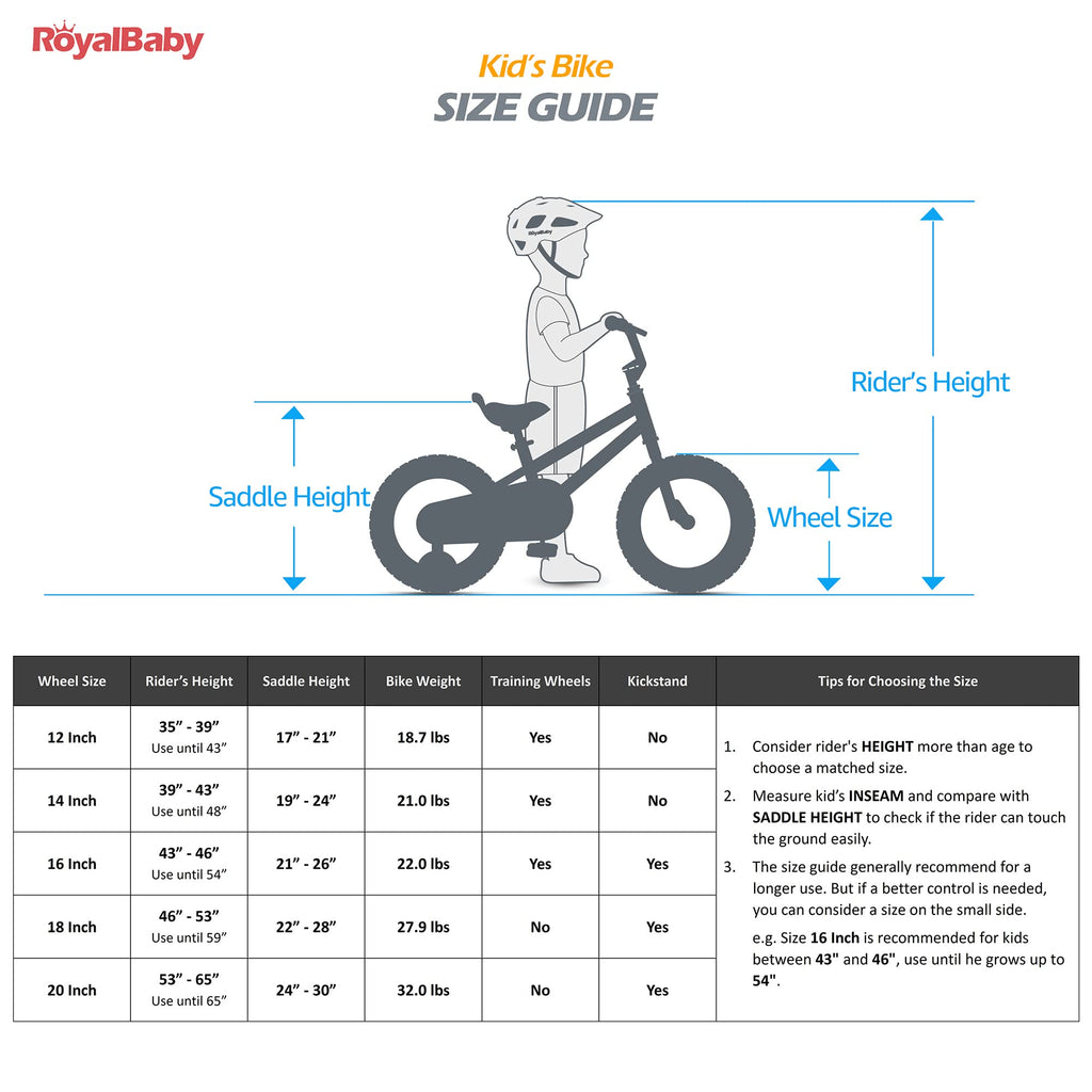 Royalbaby Stargirl 12 Inch Kids Outdoor Bicycle With Accessory Basket, Bell, Thick Wheels, And Safety Training Wheels For Ages 2