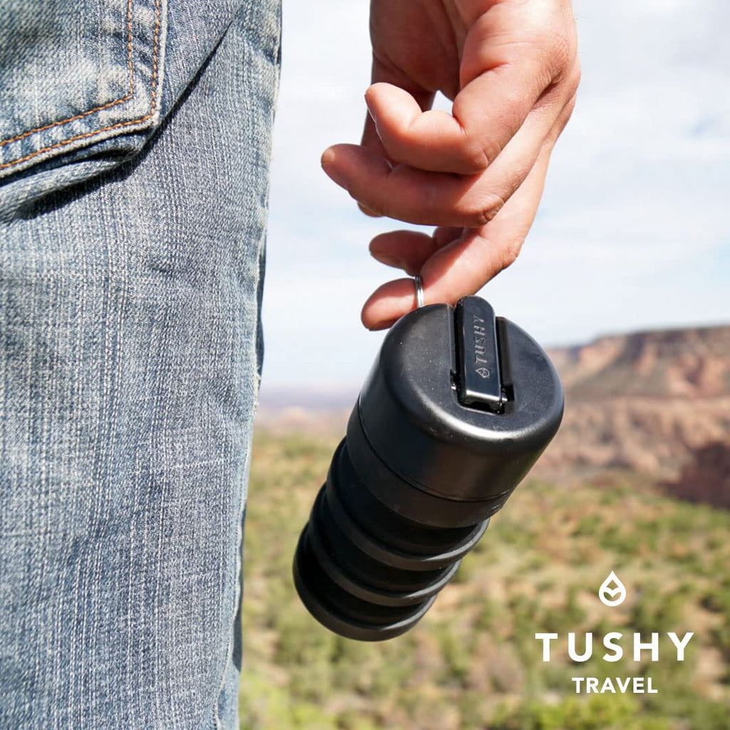 Tushy Travel Bidet: Collapsible & Expandable For Discreet Portability | Refreshing Clean For Camping, Outdoors & Travel (Peri Bo