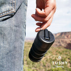 Tushy Travel Bidet: Collapsible & Expandable For Discreet Portability | Refreshing Clean For Camping, Outdoors & Travel (Peri Bo