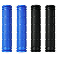Kasteco 2 Pairs Bicycle Handle Bar Grips Mushroom Grips for BMX/Road Mountain Bikes (Black and Blue)