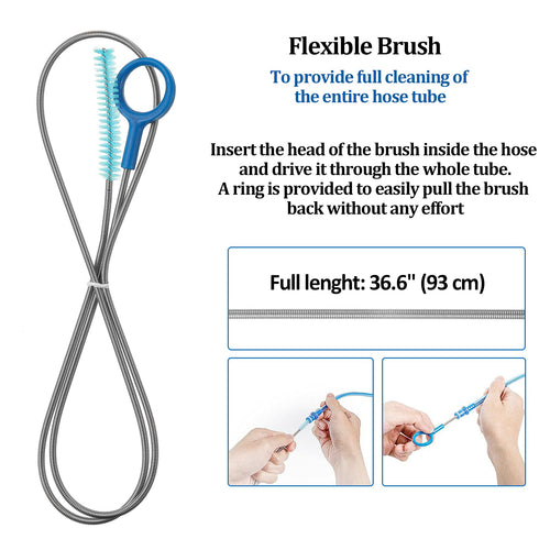 2 Packs Hydration Bladder Cleaning Kit, 8 In 1 Water Bladder Cleaning Brush Kit Includes Flexible Long Bladder Brush For Hose Sm