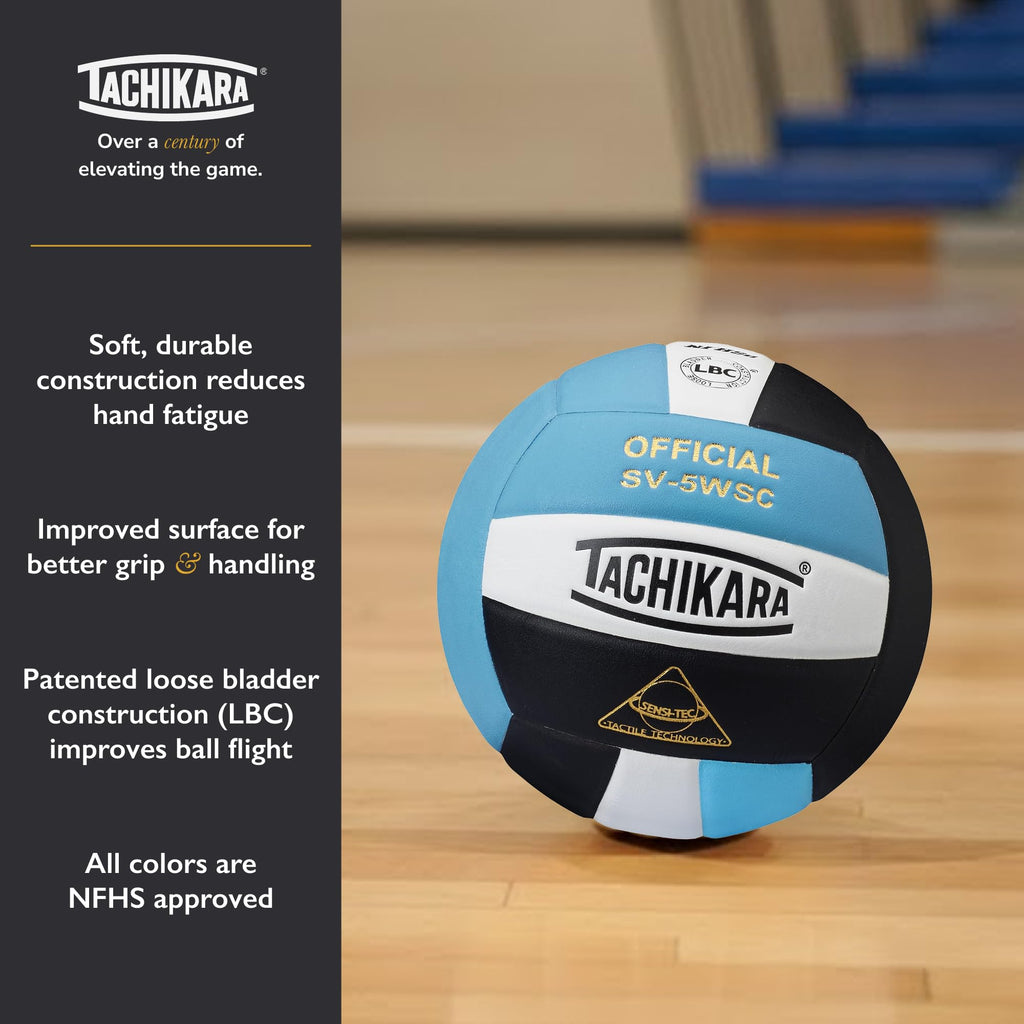 Tachikara Sv5Wsc Sensi-Tec Composite  Volleyball (Red, Wht, Black)