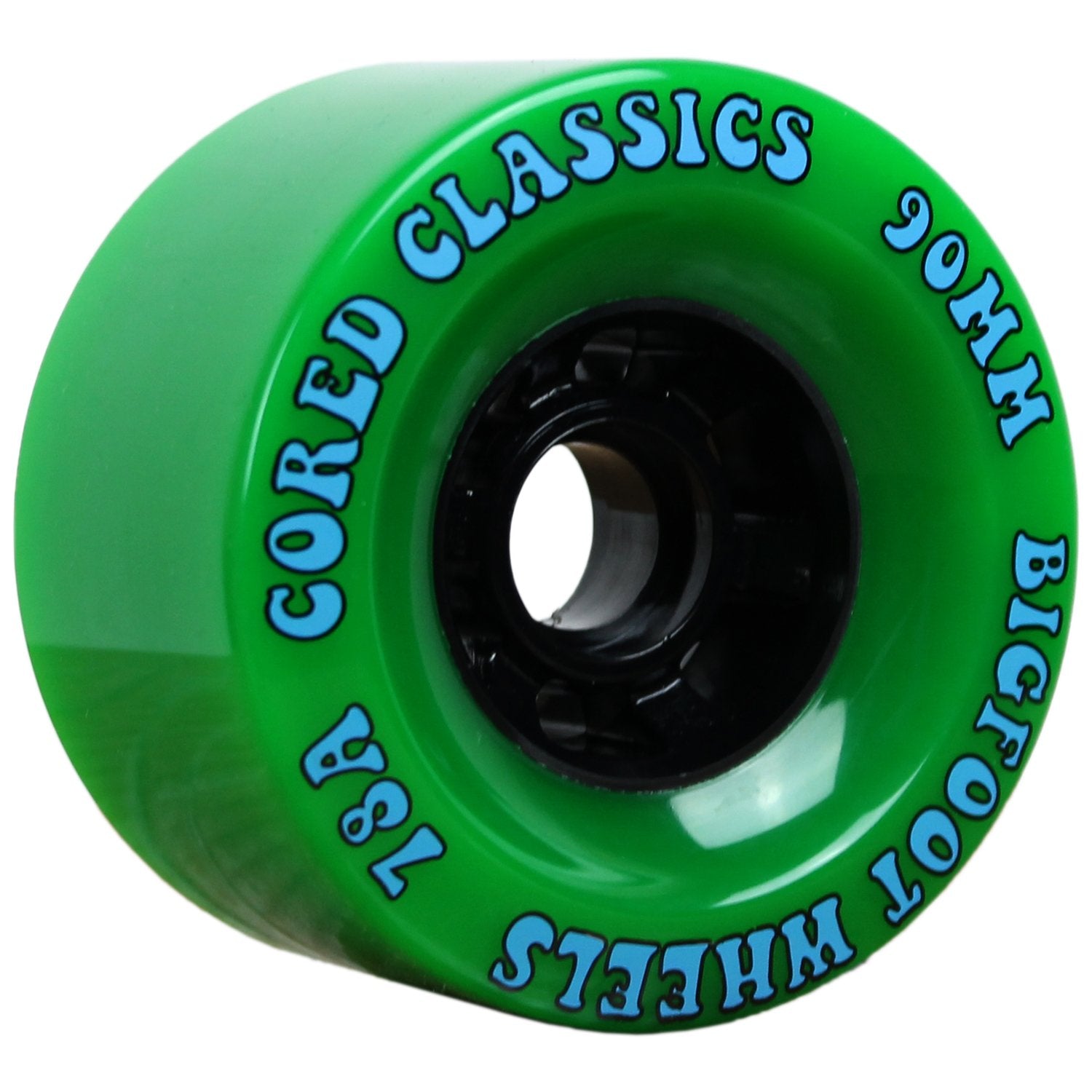 Bigfoot Cored Classics Longboard Wheels Green, 90Mm