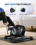 Under Desk Bike Pedal Exerciser, Quiet Magnetic Mini Exercise Bike With Merach App For Arm, Leg Recovery, Physical Therapy, Smoo