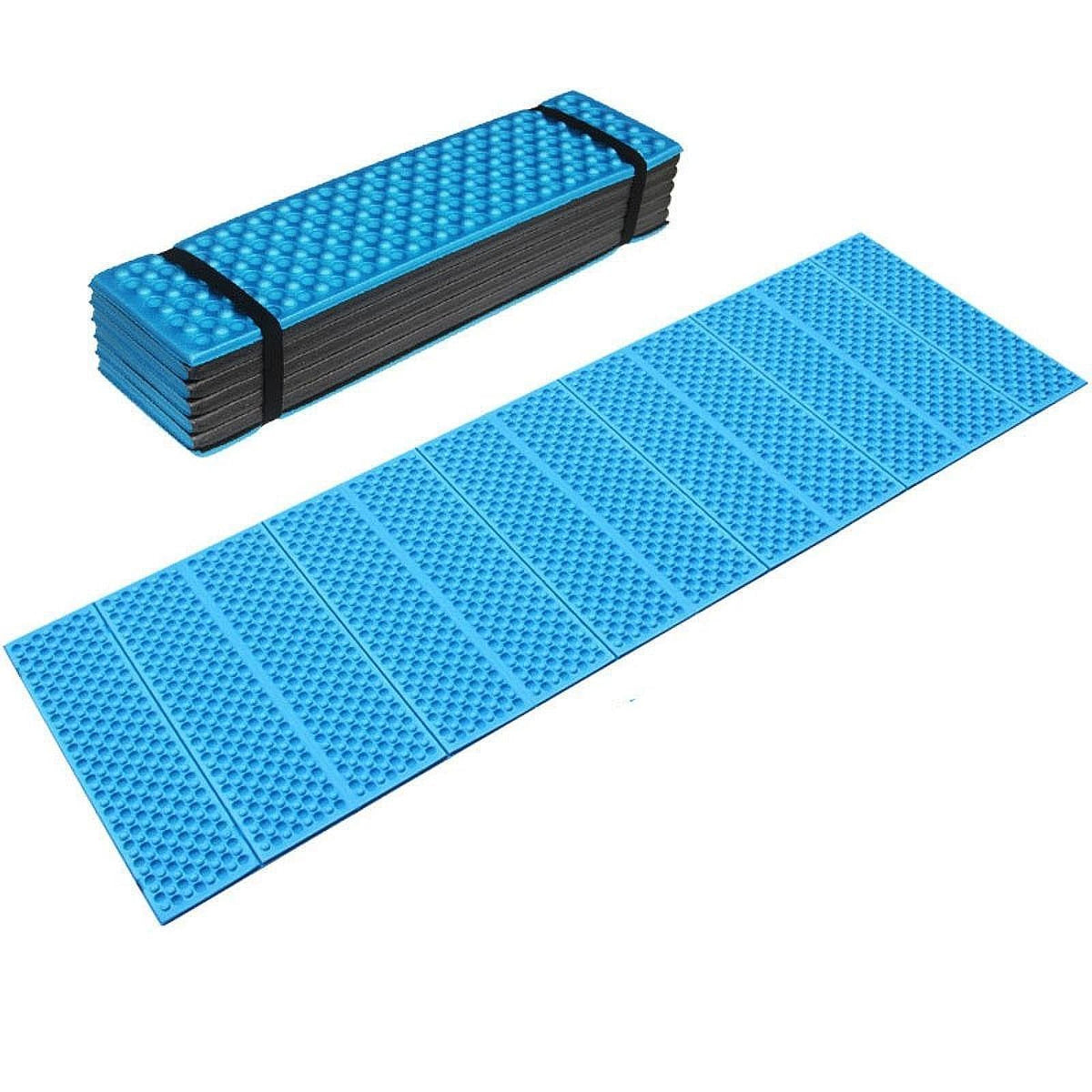 Merishopp Foldable Sleeping Pad Compact Picnic Sleeping Mat For Camping Outdoor Travel Blue | Sports Equipment | Outdoor Sports