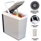 Koolatron Electric Portable Cooler Plug In 12V Car Coolerwarmer, 18 Qt (17 L), No Ice Thermo Electric Portable Fridge For Campin