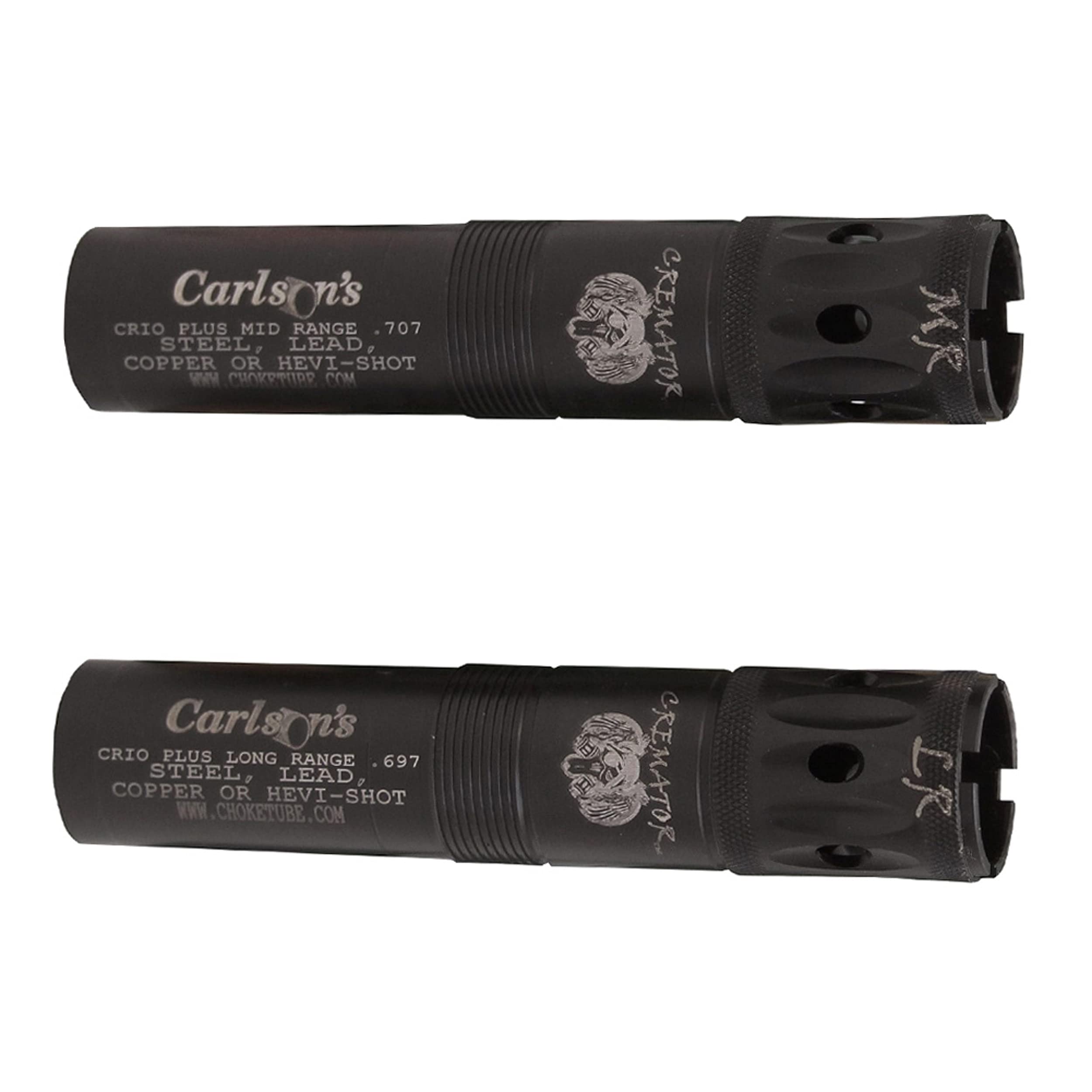 Carlson'S Choke Tubes 12 Gauge Compatible For Benelli Crio Plus [ 2 Pack | Mid Range & Long Range ] Blued Steel | Cremator Porte