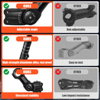 Bike Stem Riser & Adjustable Mtb Stem, 31.8Mm Bike Stem Adjustable 60 Degree, Aluminum Bicycle Handlebar Riser, Universal Bike S