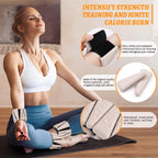 BECOJADDE Ankle Weights Set of 2 (3 lb Each) Adjustable Wrist Weights for Women Men Wearable Arm Leg Weight for Pilates, Running
