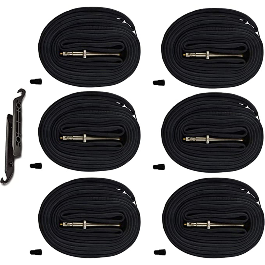 (6-Pack 700X20-25C Road Bike Replacement Inner Tubes Presta Valve 42Mm For Road Bikes With Tire Size Of 700C X 20, 23, And 25 (6