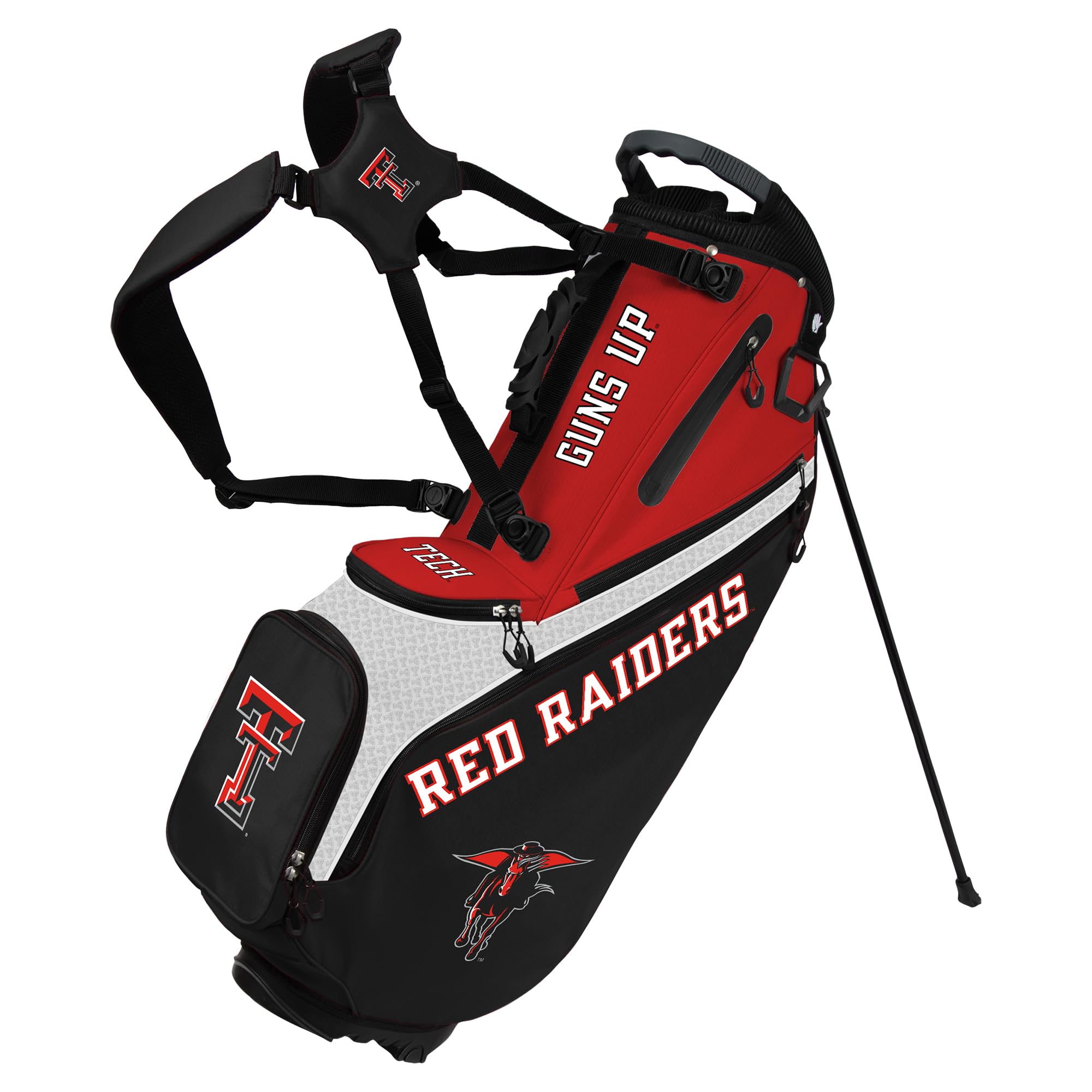 Team Effort Back Nine Stand Bag NCAA Texas Tech Red Raiders