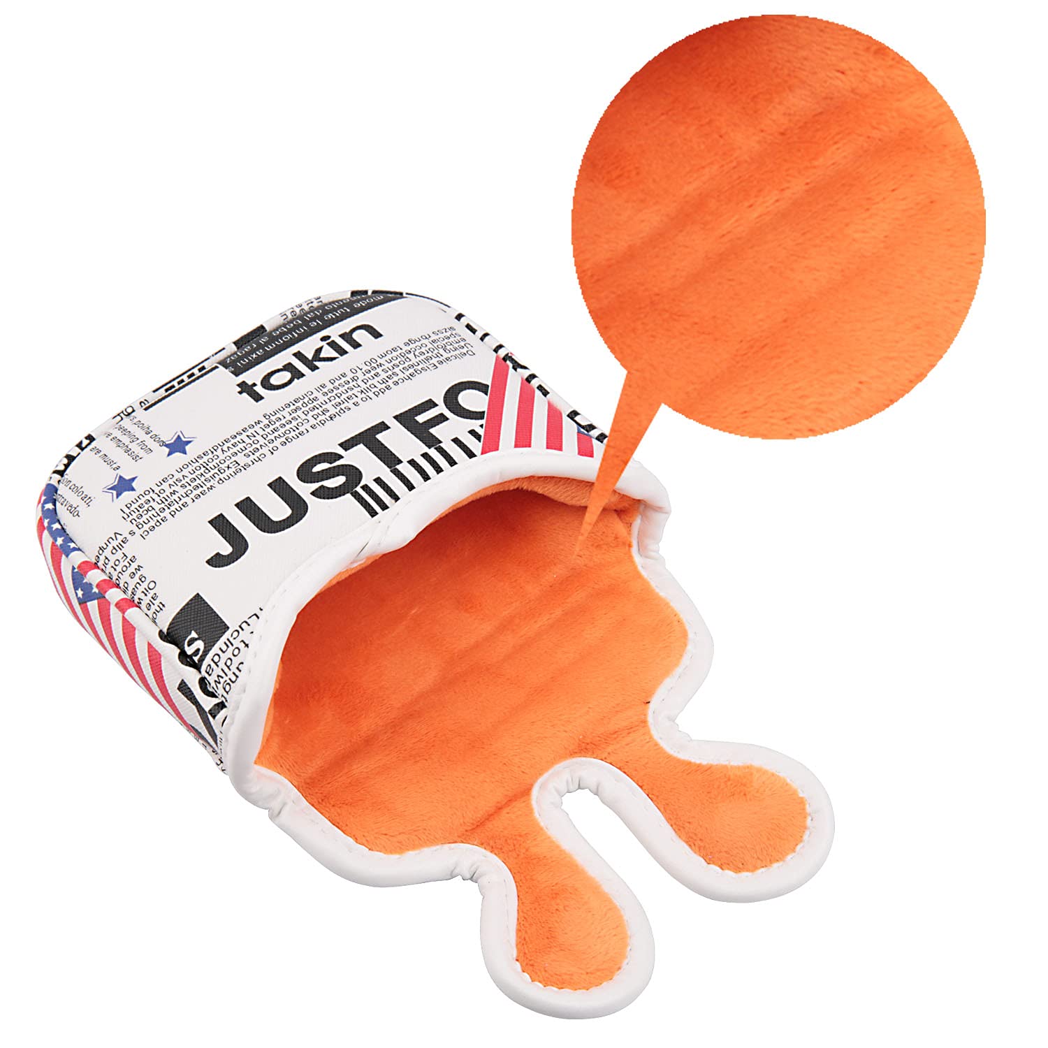 Golf Builder Usa Stars And Stripes 2Ball Magnet Golf Club Square Mallet Putter Head Cover For Center Shafts Putters
