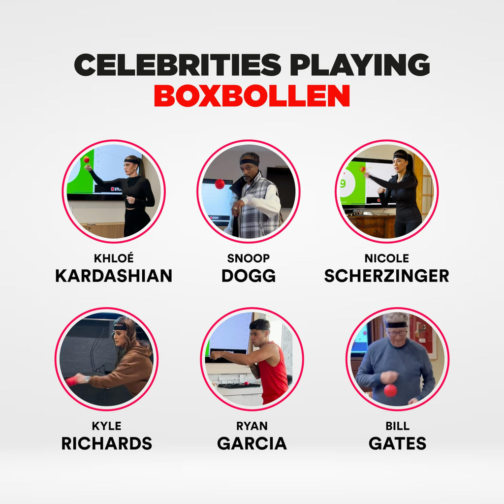 Boxbollen Original With App, Used By Celebrities - Mma Gear Boxing Ball - Boxing Reflex Ball With Adjustable Strap - Interactive