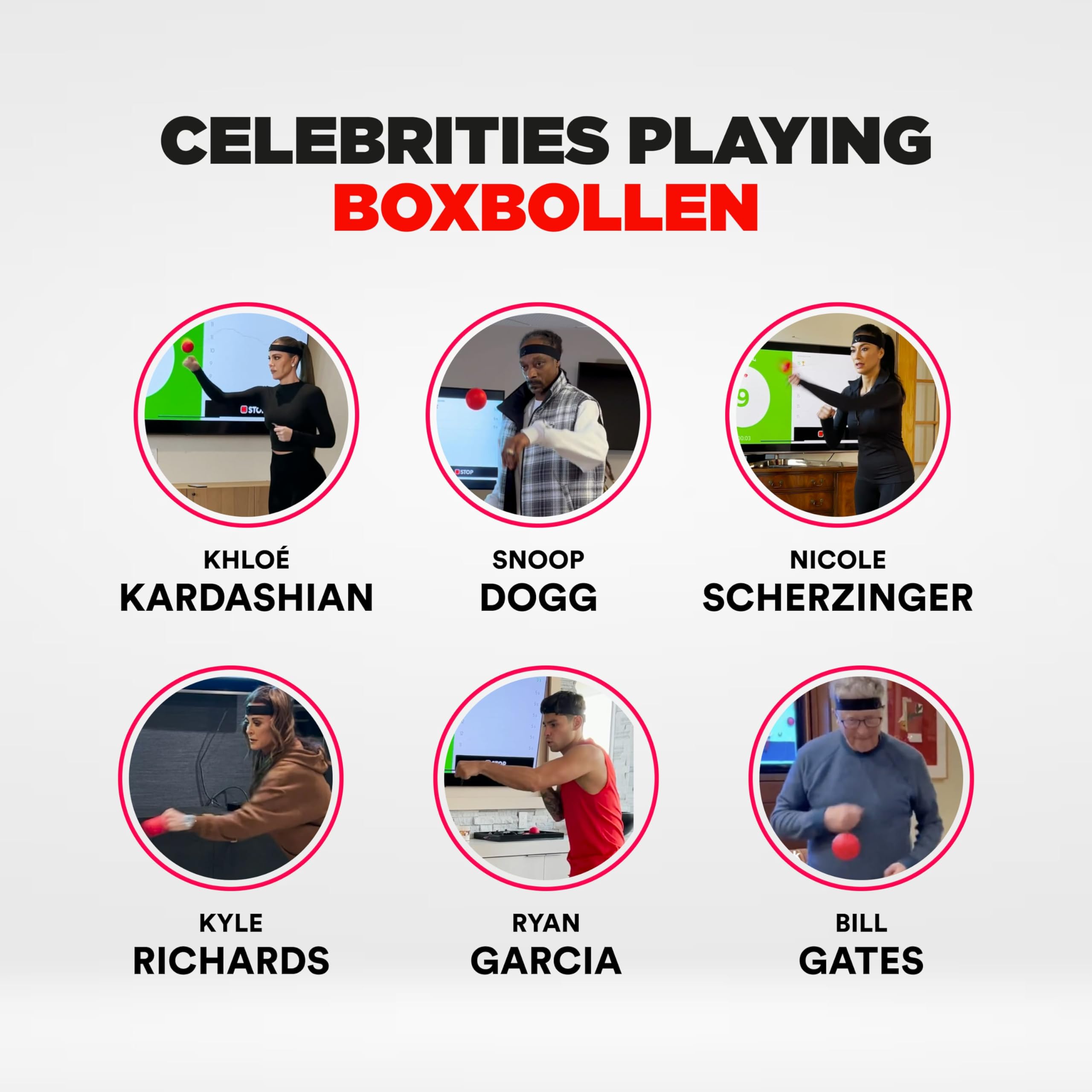 Boxbollen Original With App, Used By Celebrities - Mma Gear Boxing Ball - Boxing Reflex Ball With Adjustable Strap - Interactive