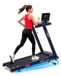 ATEEDGE Auto Incline Treadmill, 20% Incline, 3.0HP, 10 MPH Running Machine, 18.5 Wide Belt, 350 lbs Capacity, Treadmill for Home