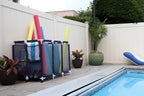 Modern Blue Pool Storage Bin - Xx-Large | Nylon Mesh Basket Organizer For Your Goggles, Beach Balls, Floats, Swim Toys & Accesso