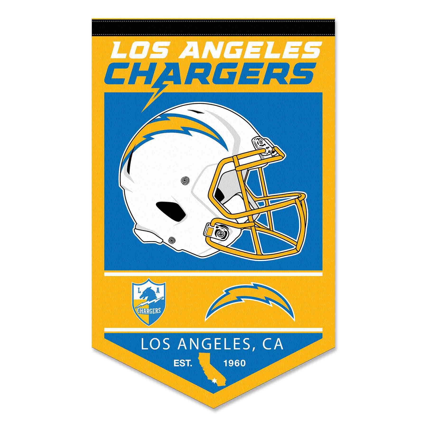 WinCraft Los Angeles Chargers Heritage History Banner Pennant