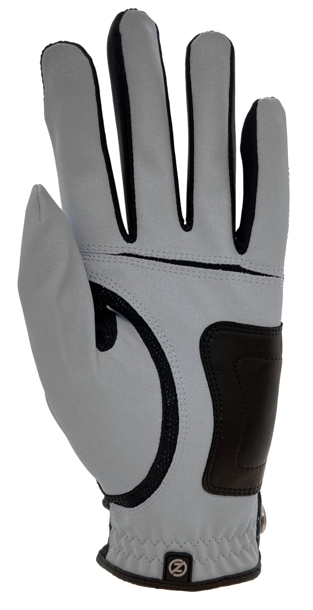 Zero Friction Men'S Compression-Fit Synthetic Golf Glove, Left Hand - Silver