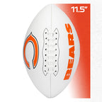Franklin Sports Nfl Chicago Bears Autograph Football - Official Size White Panel Souvenir Football For Autographs + Signatures -