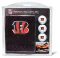 Team Golf NFL Cincinnati Bengals Gift Set: Embroidered Golf Towel, 3 Golf Balls, and 14 Golf Tees 2-3/4 Regulation, Tri-Fold Tow