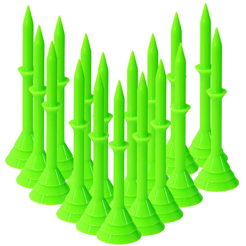 Amy Sport Golf Tees Plastic 3 1/4 Inch Upgrade Unbreakable Bulk 30 Pack Reduce Friction Side Spin Durable Stable 83 Mm Long Tee 