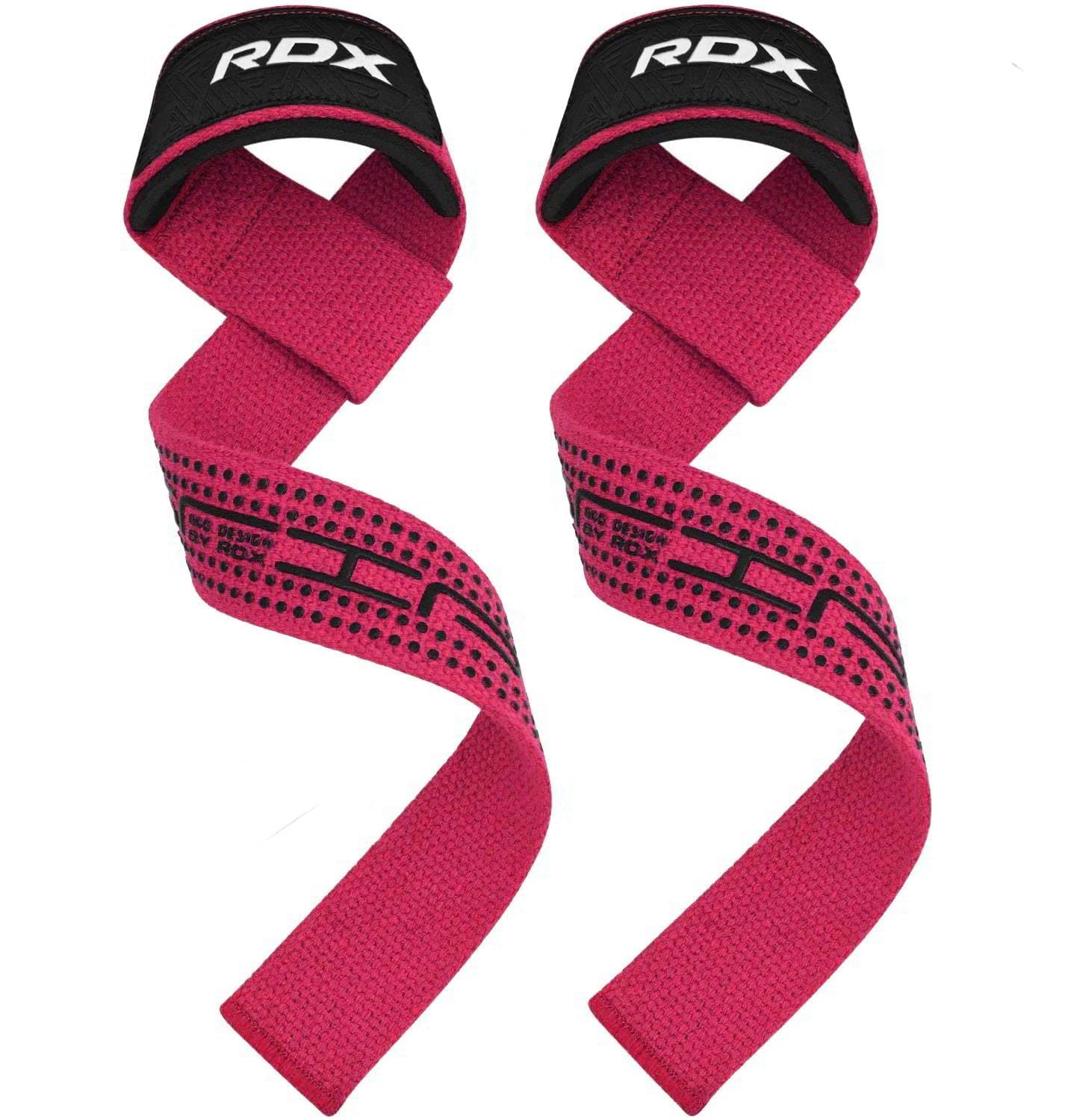 Rdx Weightlifting Straps, 5Mm Neoprene Padded Anti Slip 60Cm Hand Bar Support Grips,Wrist Strap For Strength Training Equipment 