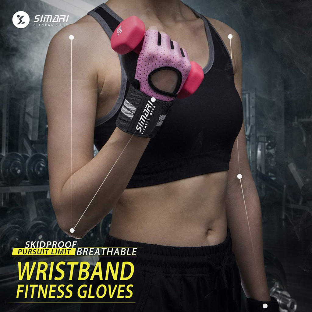Simari Workout Gloves Mens And Women Weight Lifting Gloves With Wrist Support For Gym Training, Full Palm Protection For Fitness