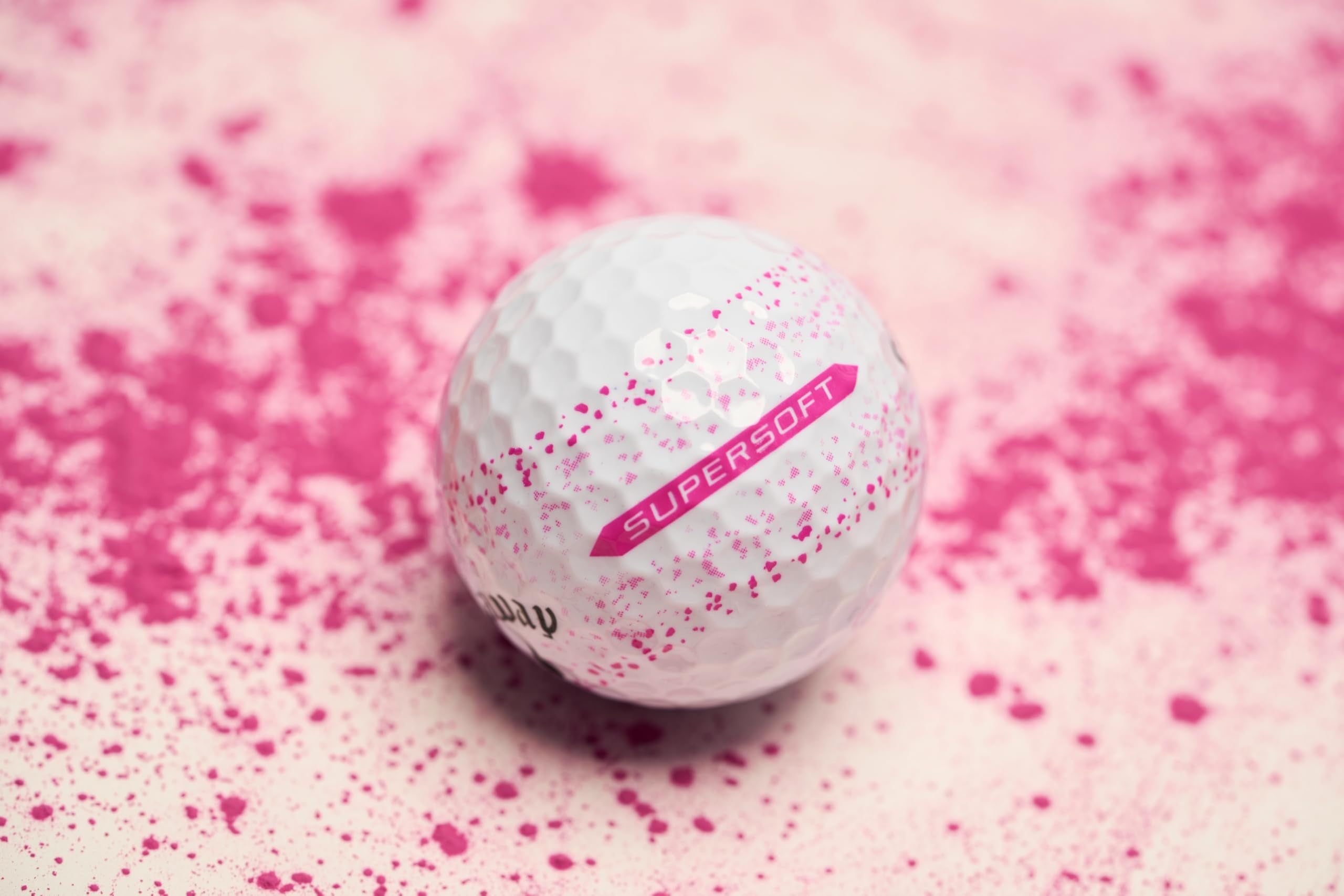 Callaway Golf Supersoft Golf Balls (2023 Version, Pink Splatter)