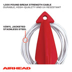 Airhead Tow Demon Harness With Steel Cable For 1 Rider Towable Tubes, Water Skis, Wakeboards And Kneeboards, Multiple Sizes Avai