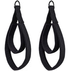Tobwolf 2Pcs Pilates Double Loop Straps For Reformer, Feet Fitness Equipment Straps, Double Padded D-Ring Loops, Yoga Double Loo