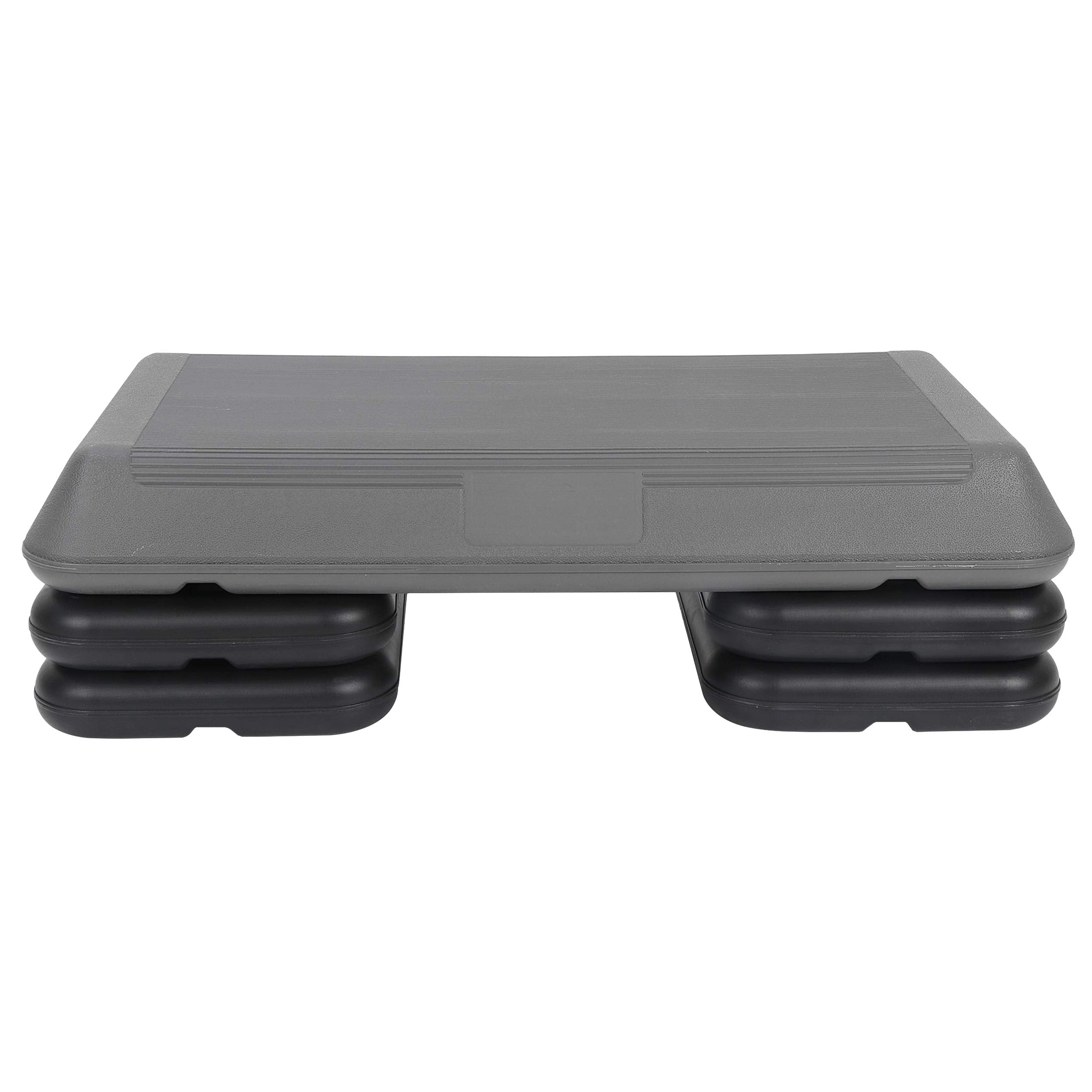 Homgarden 28.15'' Adjustable Workout Aerobic Stepper In Fitness & Exercise Step Platform Trainer Stepper W/4 Risers Adjust 4'' -