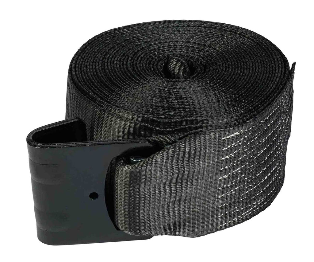Mytee Products Winch Straps 4 X 30 Black Heavy Duty Tie Down Wflat Hook Wll 5400 Lbs  4 Inch Cargo Control For Flatbed Truck Uti